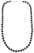 Sterling Silver Unakite Bead Necklace KX121086